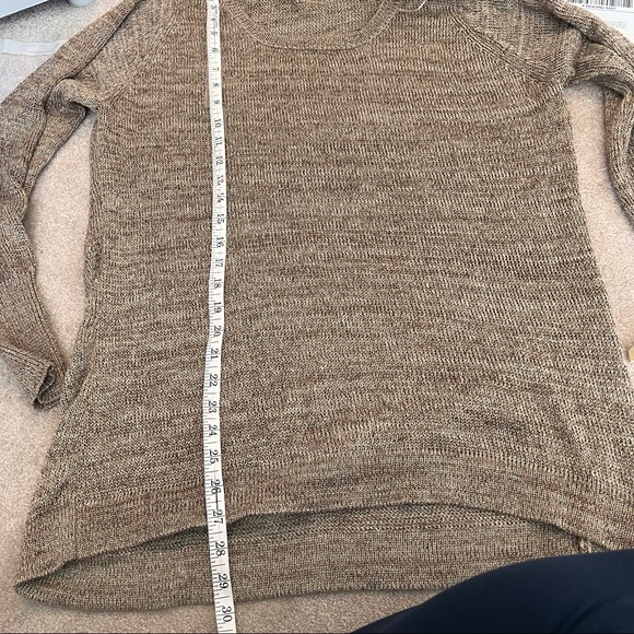 Cyrus Gold Metallic Crew Scoop Neck Sweater XL - Picture 7 of 8